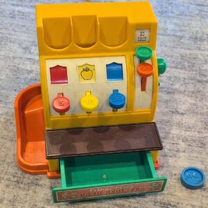Fisher-Price Bright Yellow, Green & Orange Pretend Cash Register